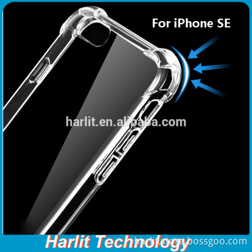 Clear TPU Case With Shock-Absorption Air Cushion Bumper Case For iPhone